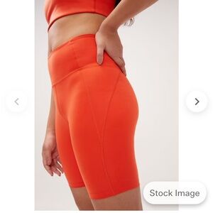 Girlfriend Collective High Rise Bike Short in Tart